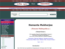 Tablet Screenshot of hemanta-mukherjee.sangeet-bhuvan.com